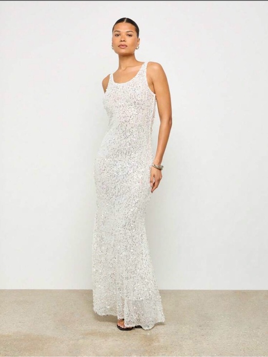 Dresses & Skirts - White Sequin Dress